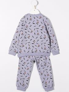 moschinokids Moschino Kids Trainingspak met logoprint - Grijs