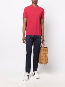 Zanone T-shirt met ronde hals - Rood