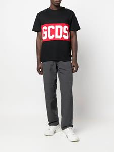GCDS T-shirt met logoprint - Zwart