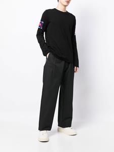 commedesgarçonsshirt Comme Des Garçons Shirt Intarsia gebreide trui - Zwart