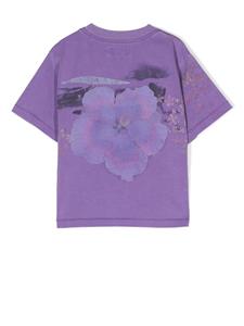 T-shirt met surfprint - Paars