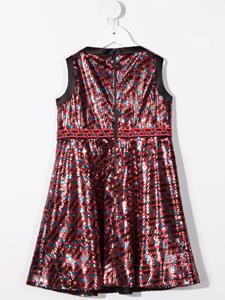 versacekids Versace Kids Jurk verfraaid met pailletten - Rood