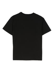 T-shirt verfraaid met kristallen - Zwart