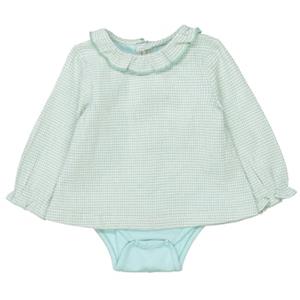 STACCATO Blouse+lijfje licht mint geruit