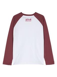 goldengoosekids Golden Goose Kids T-shirt met sterrenprint - Wit
