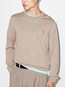 maisonkitsuné Maison Kitsuné Wollen trui - Beige