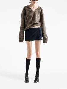 Prada Kasjmier mini-wikkelrok - Blauw