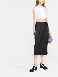 Prada High waist midi-rok - Grijs