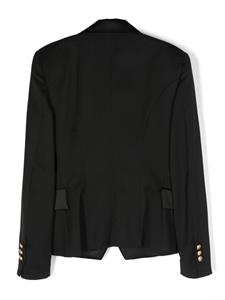 balmainkids Balmain Kids Blazer met dubbele rij knopen - Zwart