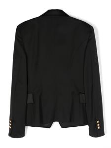 Balmain Kids Blazer met dubbele rij knopen - Zwart