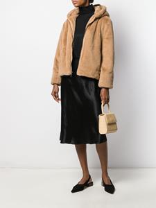 Vince High waist midi-rok - Zwart