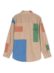 Stella McCartney Kids Shirt met colourblocking - Beige