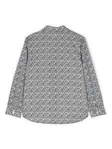 Bonpoint Shirt met bloemenprint - Blauw