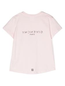 Givenchy Kids T-shirt met logoprint - Roze