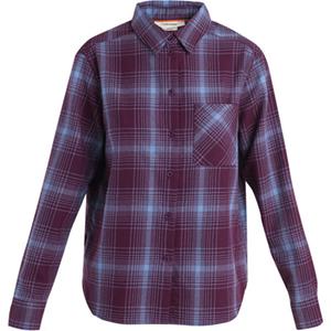Icebreakerr 200 Dawnder Flannel Shirt Plaid Women´s (Maat - S, Kleur - Nightshade/Kyanite)