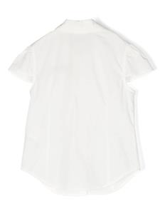 Shirt met geborduurd logo - Wit