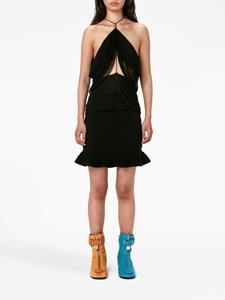 JW Anderson Mini-rok met ruches - Zwart