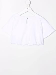 moschinokids Moschino Kids T-shirt met logoprint - Wit