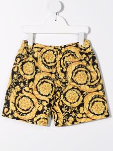 versacekids Versace Kids Zwembroek met Barocco Kidsprint - Zwart