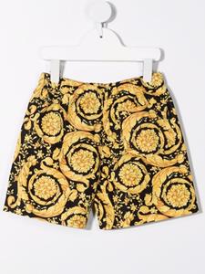 Versace Kids Zwembroek met print - Zwart