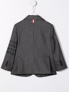 Thom Browne Kids Blazer met enkele rij knopen - Grijs