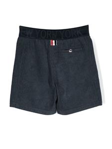 thombrownekids Thom Browne Kids Ribfluwelen shorts - Blauw