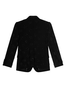 dolce&gabbanakids Dolce & Gabbana Kids Blazer met puntige revers - Zwart