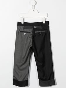 Thom Browne Kids Tweekleurige pantalon - Grijs