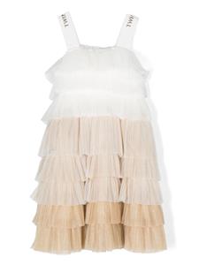 twinsetkids TWINSET Kids Jurk met ruches - Wit