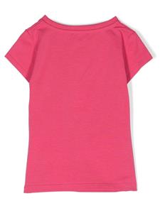 moschinokids Moschino Kids T-shirt met logoprint - Roze