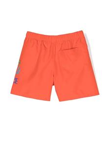versacekids Versace Kids Shorts met krokodillenprint - Oranje
