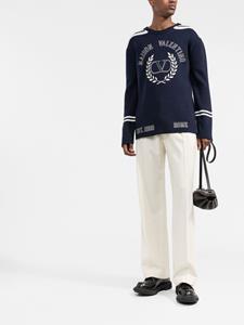valentinogaravani Valentino Garavani Trui met geborduurd logo - Blauw