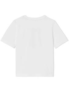 Burberry Kids T-shirt met monogram patroon - Wit