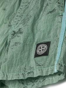 Stone Island Junior Shorts met logopatch - Groen