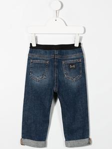 Dolce & Gabbana Kids Jeans met logoband - Blauw