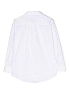 Monnalisa Overhemd met gesmockt detail - Wit
