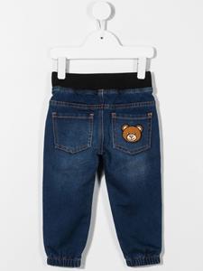 moschinokids Moschino Kids Spijkerbroek met logoprint - Blauw
