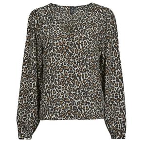 Blouse Vero Moda VNMNAJA LS V NECK PLEAT SHIRT