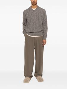 Corneliani Geribbelde sweater - Beige