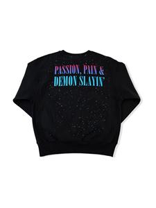 Kid Cudi x Champion Photo Galaxy sweater - Zwart