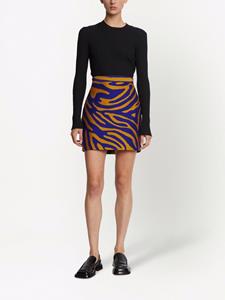 Proenza Schouler Gestreepte mini-rok - Blauw