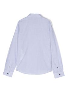 Emporio Armani Kids Shirt met geborduurd logo - Blauw