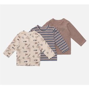 HUST and CLAIRE Hust & Claire T-Shirt Lange Mouw 3-Pack Albert Deer Brown Melange