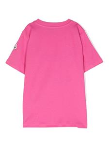 monclerenfant Moncler Enfant T-shirt met logoprint - Roze