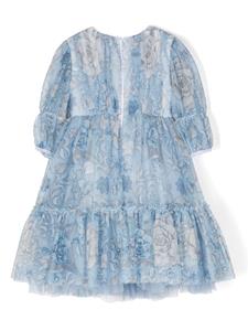 Monnalisa Tulen jurk - Blauw