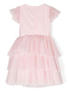 Monnalisa Tulen jurk - Roze