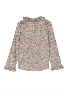 Il Gufo Shirt met bloemenprint - Beige