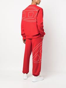 Diesel S-Rob-Megobal katoenen sweater - Rood