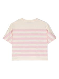 monclerenfant Moncler Enfant T-shirt met geborduurd logo - Beige