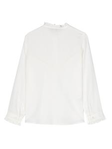 Il Gufo Shirt met ruchekraag - Wit